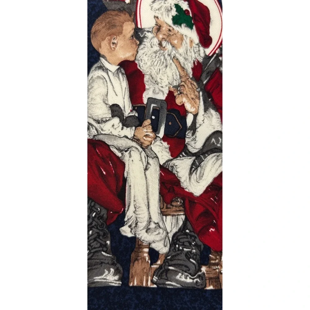 Norman Rockwell Santa Christmas The Saturday Evening Post 1996 Holiday Necktie